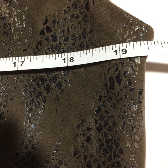 2000s Vintage Erin London Snake Skin Zip Vest Size Large Pockets - Picture 8 of 8